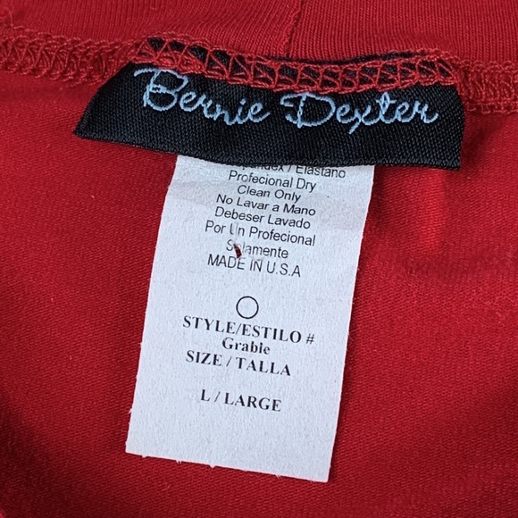 NWOT Bernie Dexter Red Crop Princess Puff Sleeve Bombshell Pinup Rockabilly Top - Picture 5 of 8